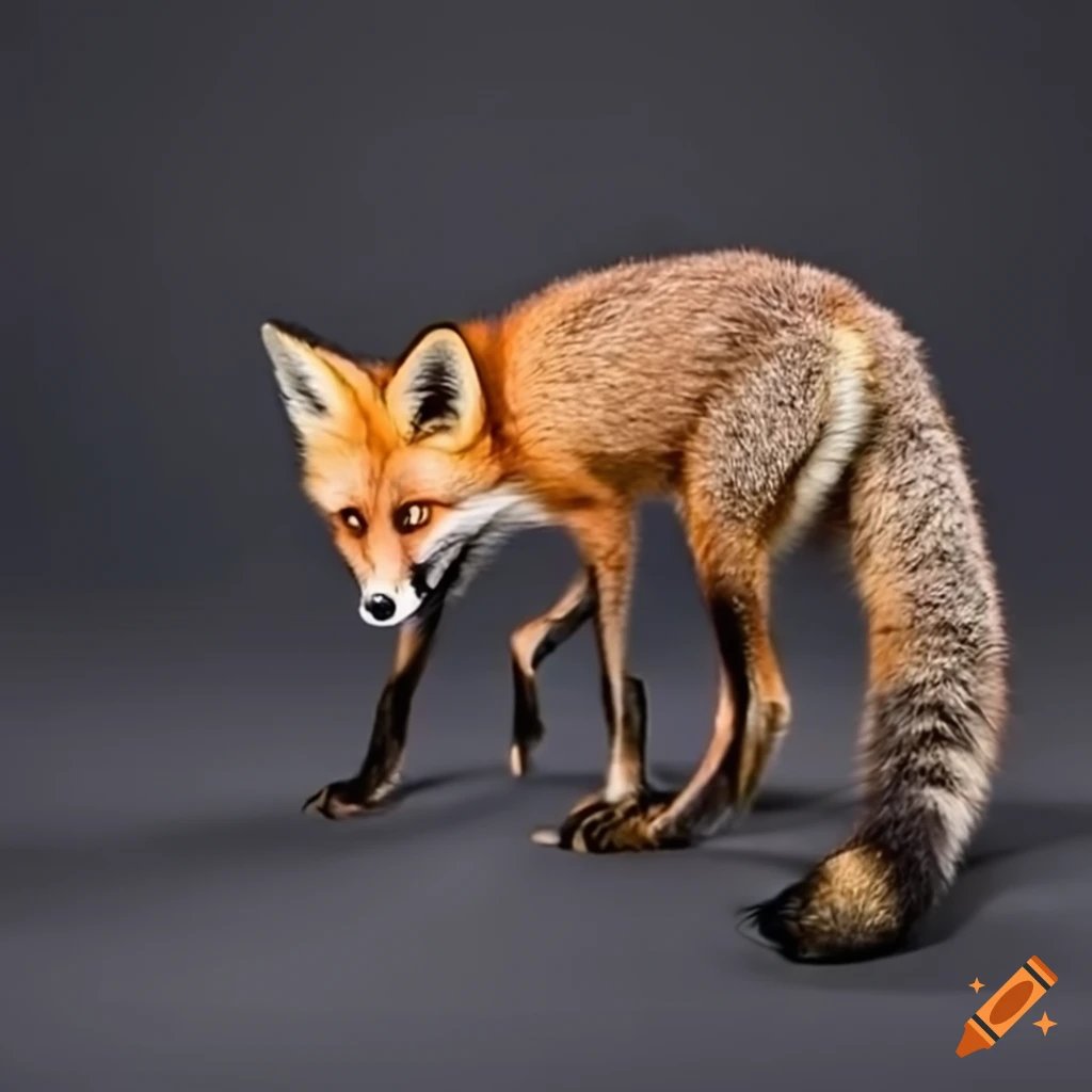 image of an angry fox