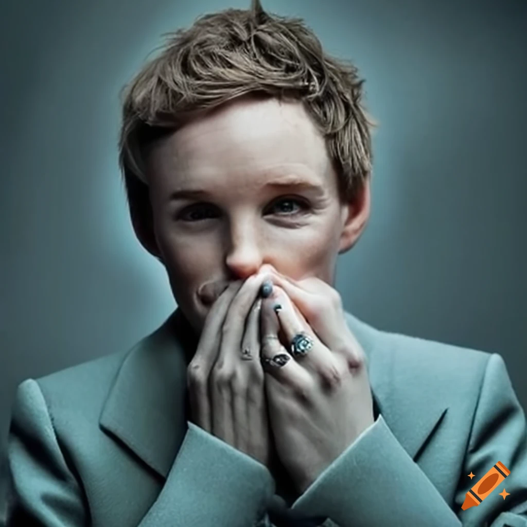Eddie Redmayne smelling soap