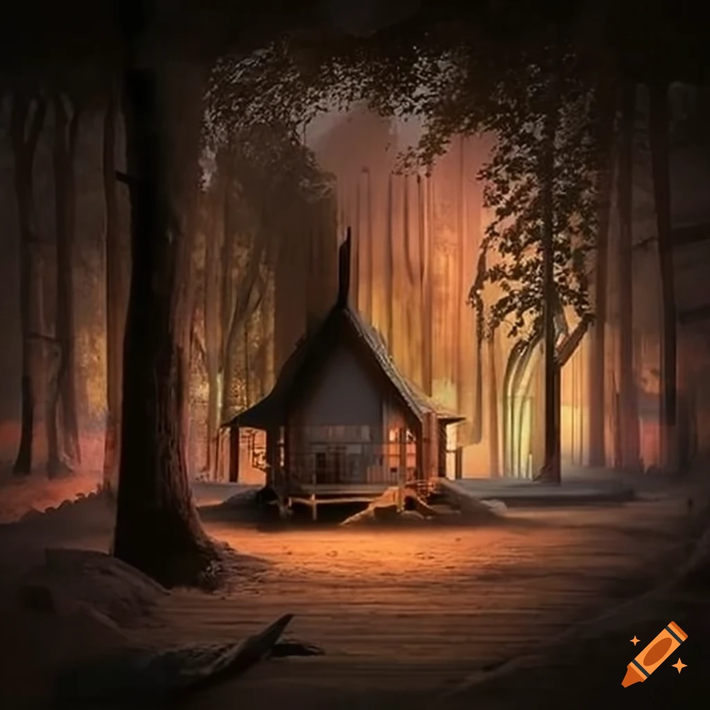 illusory sluicing architecture of a cathedral-like cabin