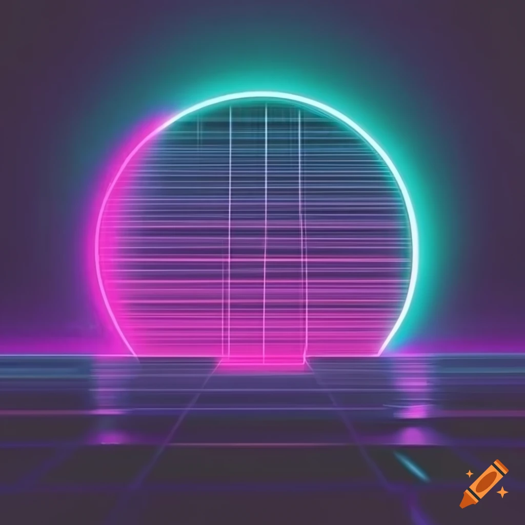 synthwave neon background