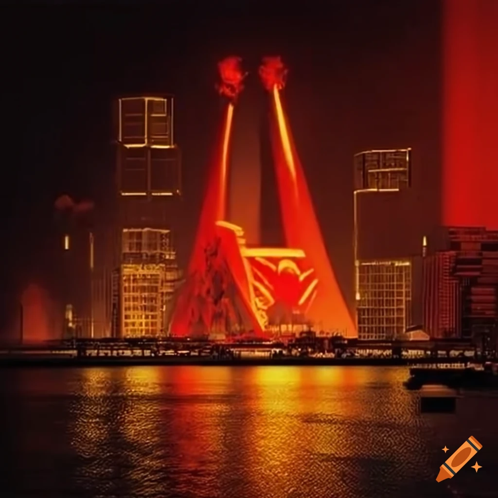 artwork depicting a futuristic version of USSR