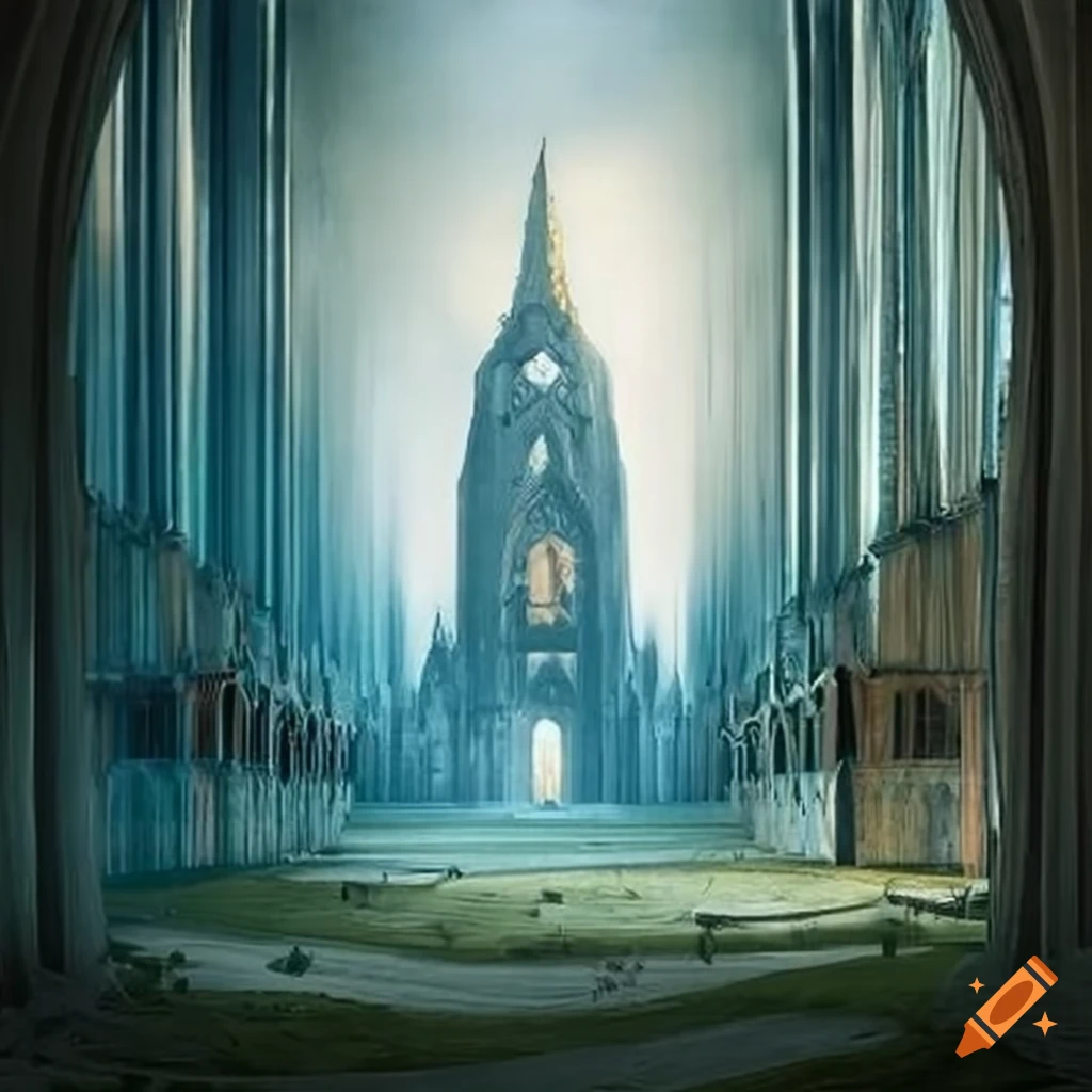 illusory dream architecture of a cathedral-like cabin