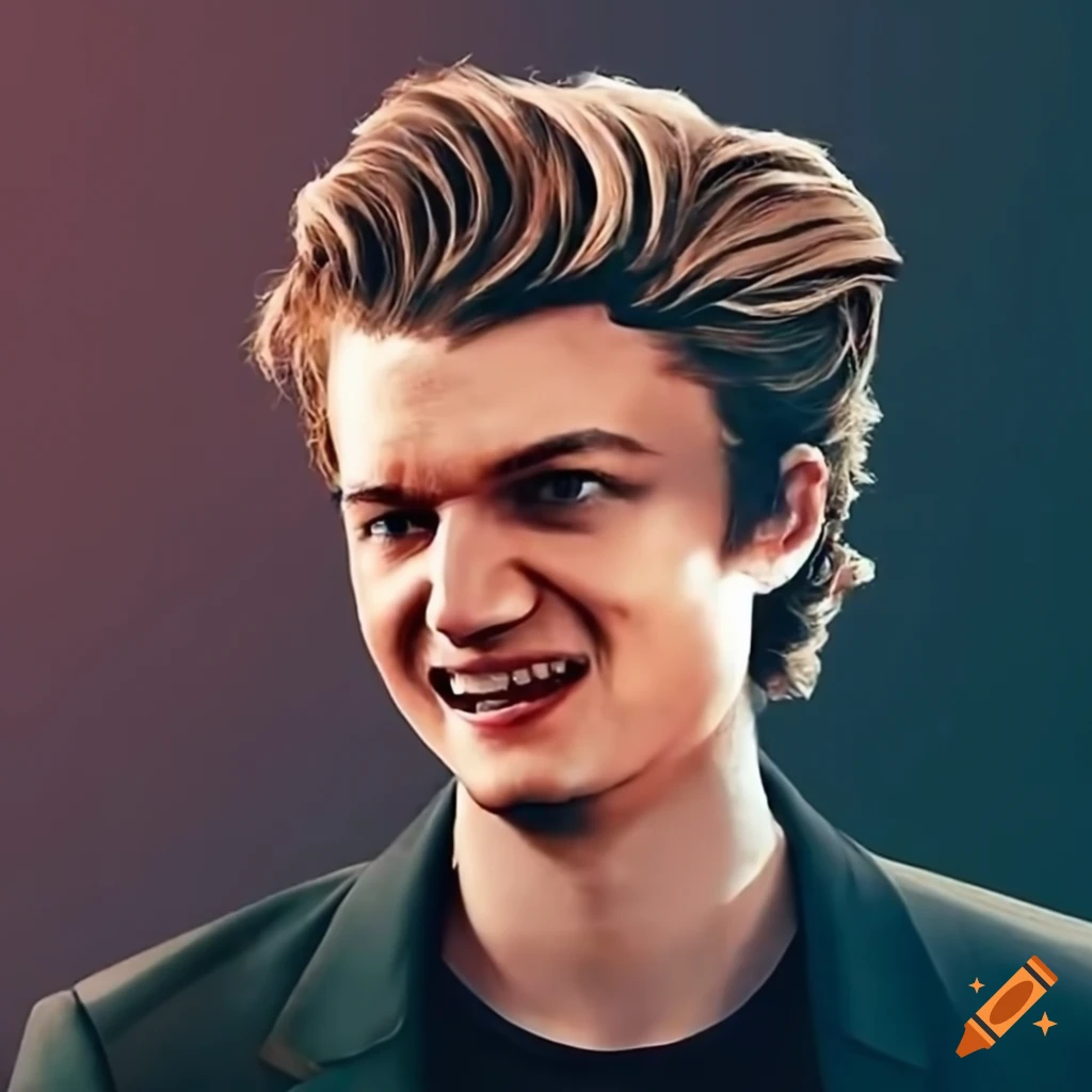 Joe keery with a pizza on Craiyon