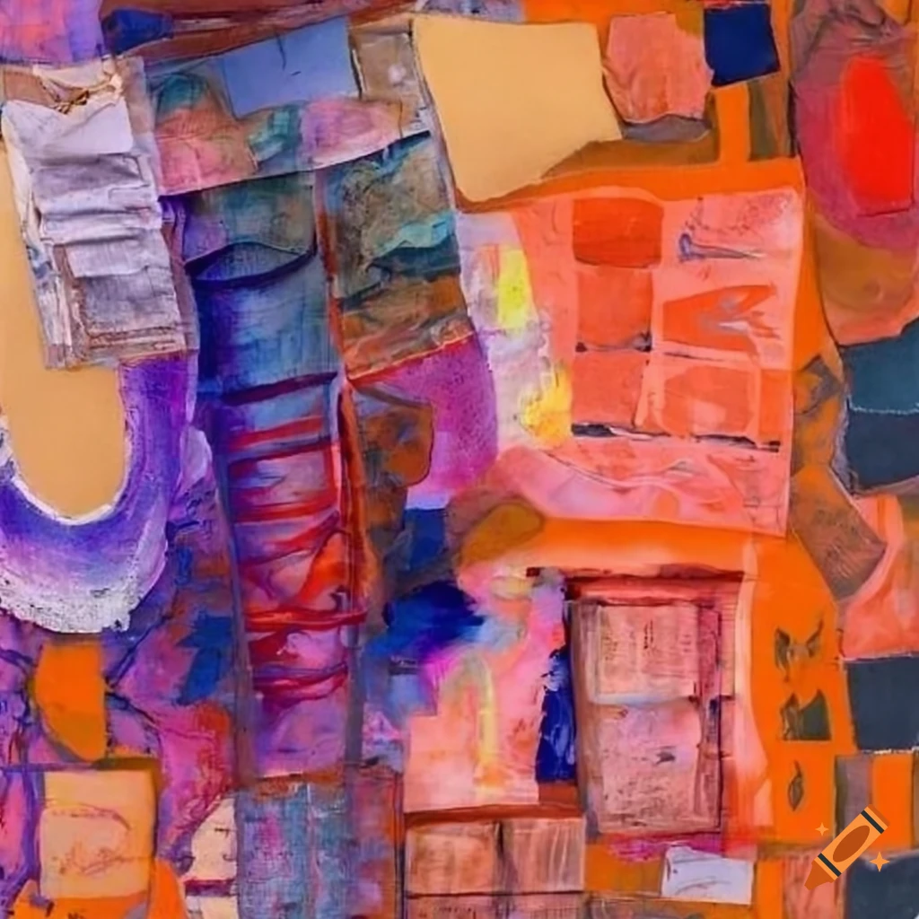 Mixed media abstract artwork by jan voss on Craiyon