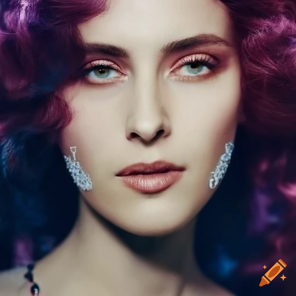 intricate portrait of a female model