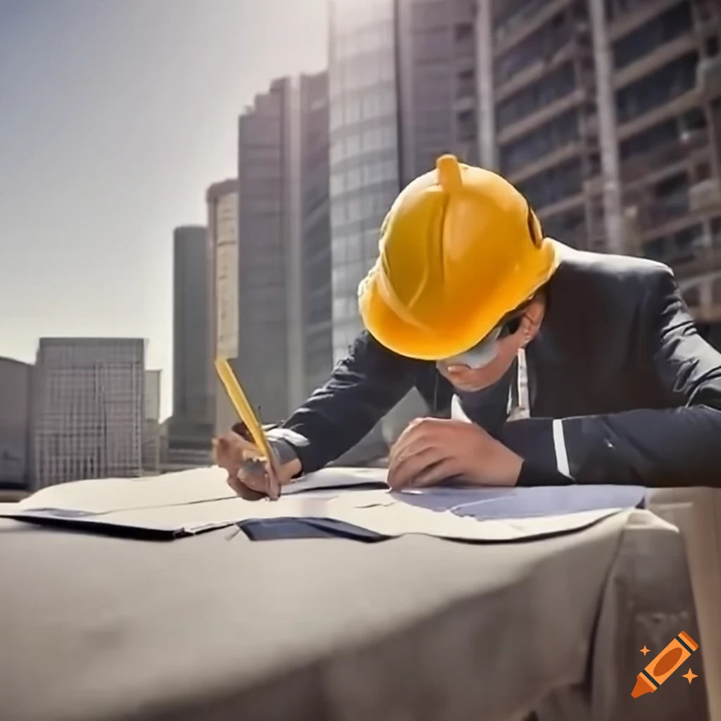 business deal in front of construction site