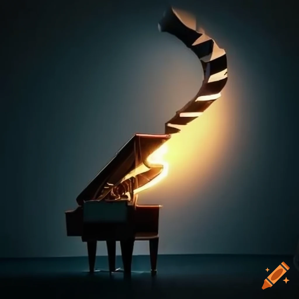 spotlight on a piano