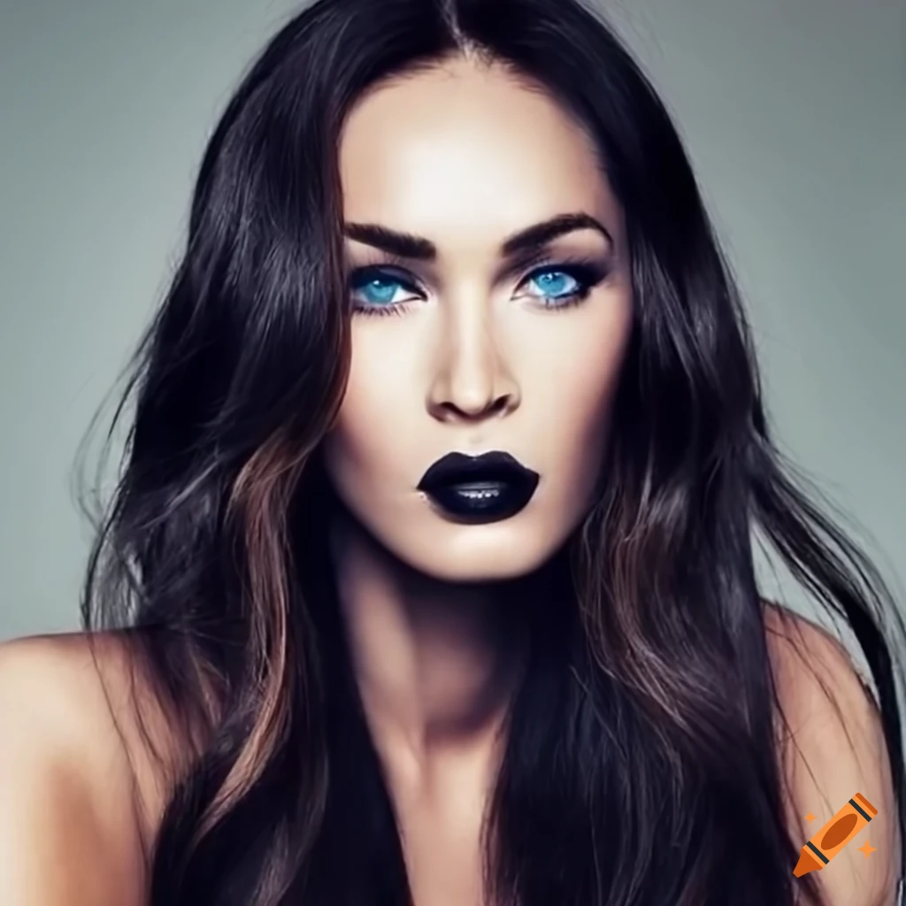 Portrait of a beautiful woman with striking features on Craiyon