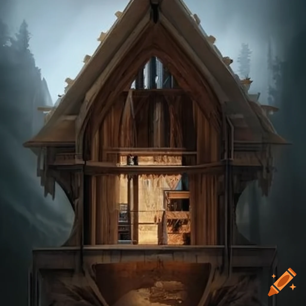 illusory sluicing architecture cathedral-like cabin