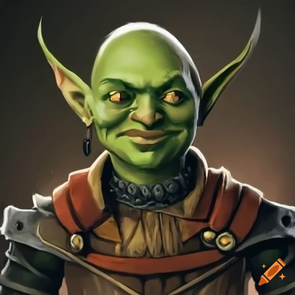 Friendly goblin character