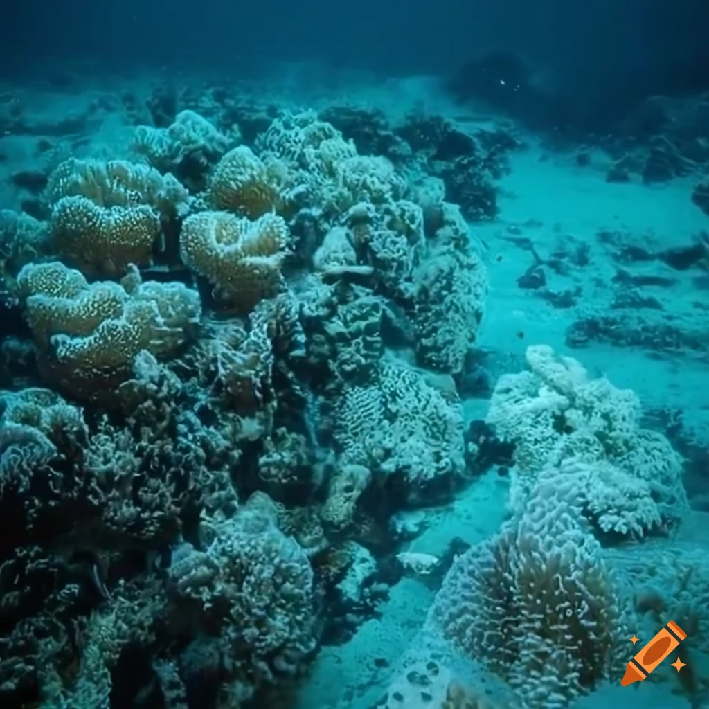 bleached coral reef