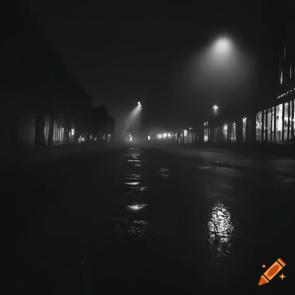 city covered in eerie morning fog