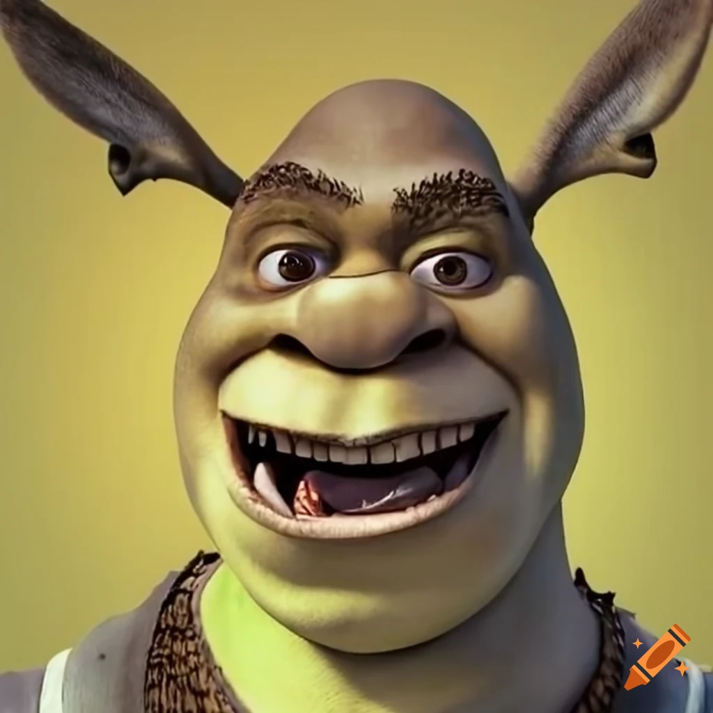 Shrek and donkey characters on Craiyon