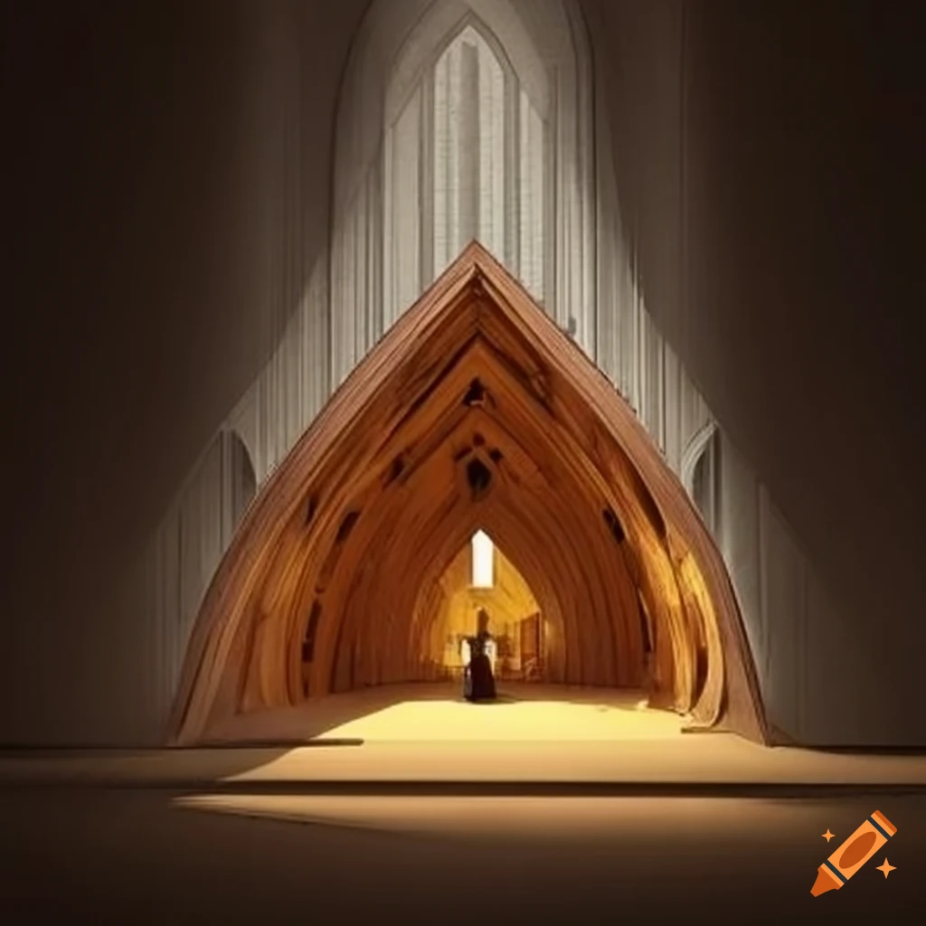 illusory cabin resembling a cathedral