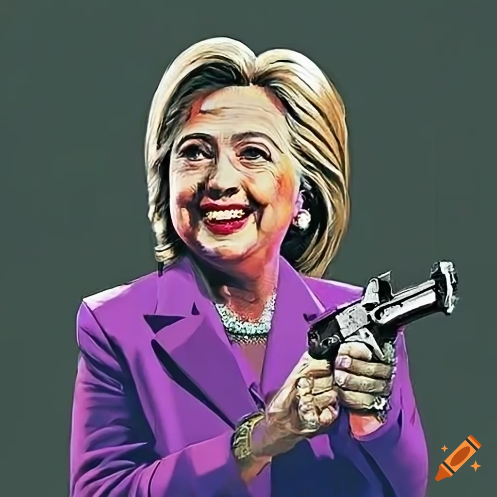 Hillary Clinton with firearms