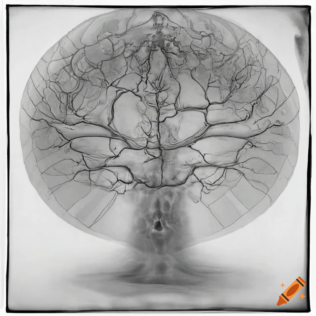 intricate and mystical artwork of twisted trees and explosions