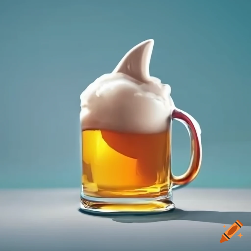 Five Senses logo featuring a shark with beer