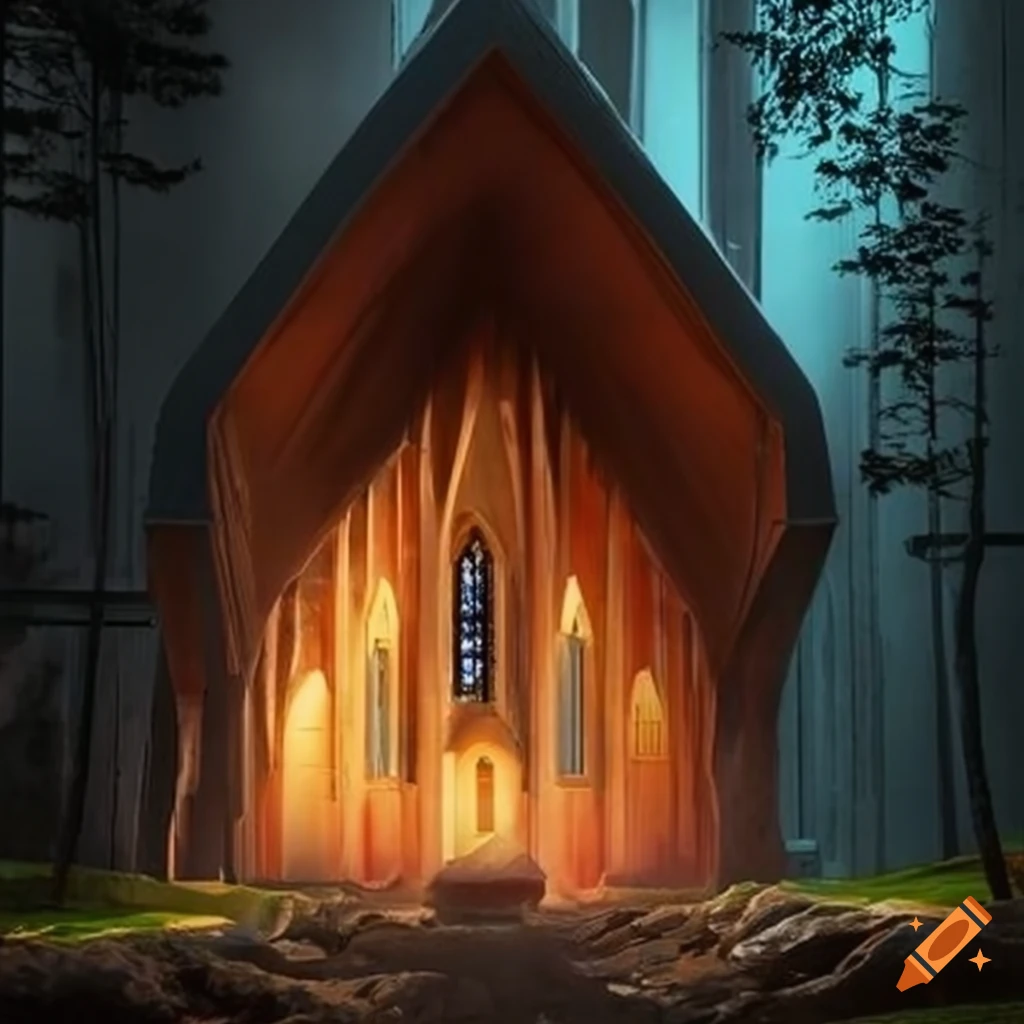 illusory architecture of a cathedral-like cabin