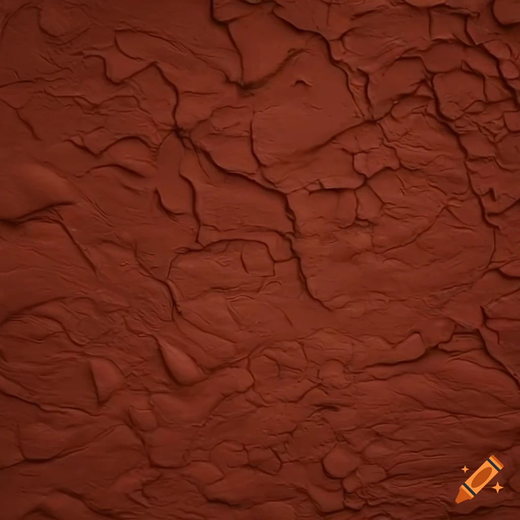 Realistic red clay texture on Craiyon