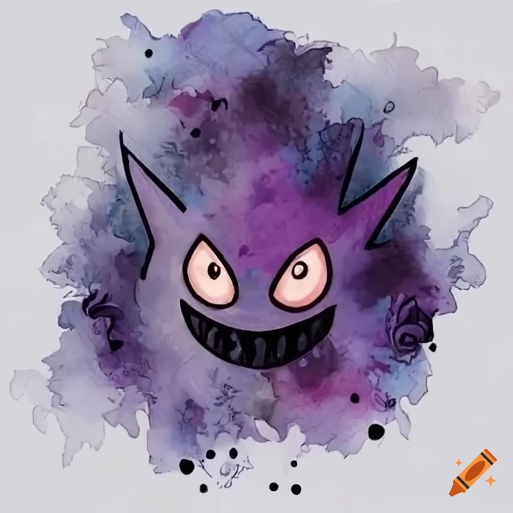 Reimagined Gengar In Hollow Knight Style