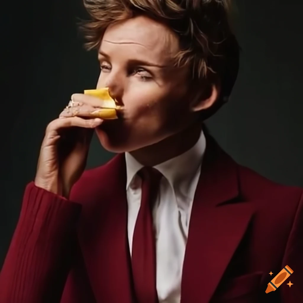 Eddie Redmayne smelling soap