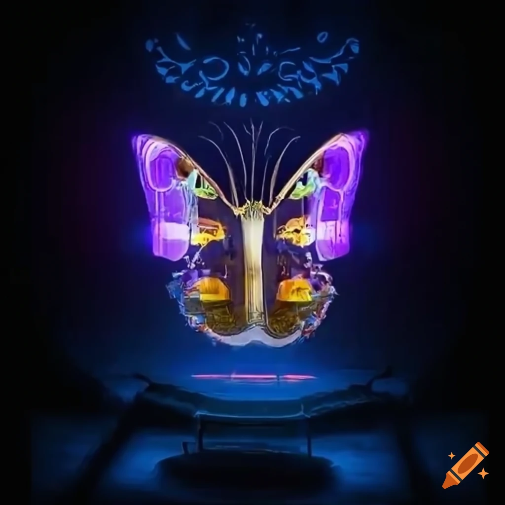 Intricate fish tank with fire emblem artwork on Craiyon