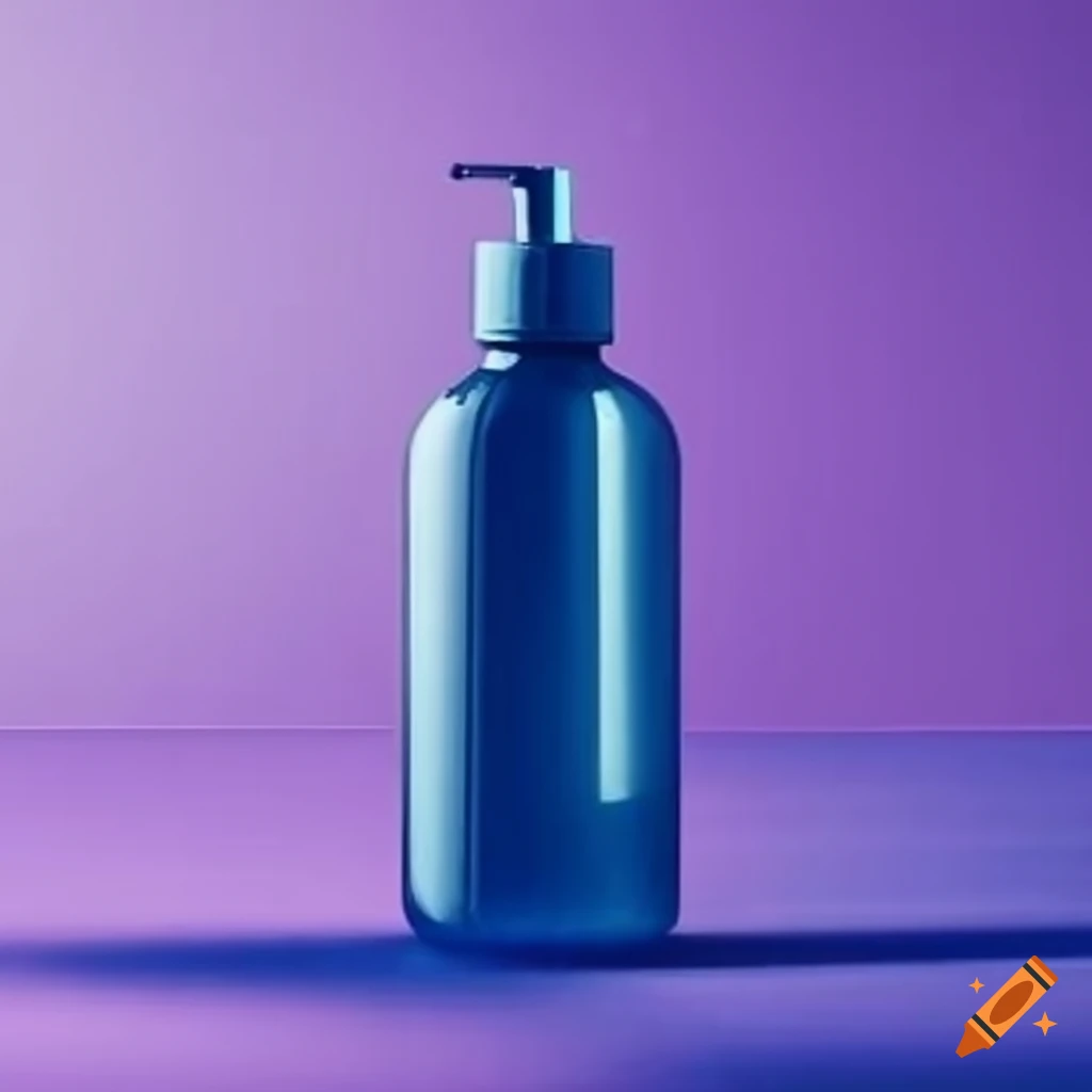 Two shampoo bottles on a white background on Craiyon