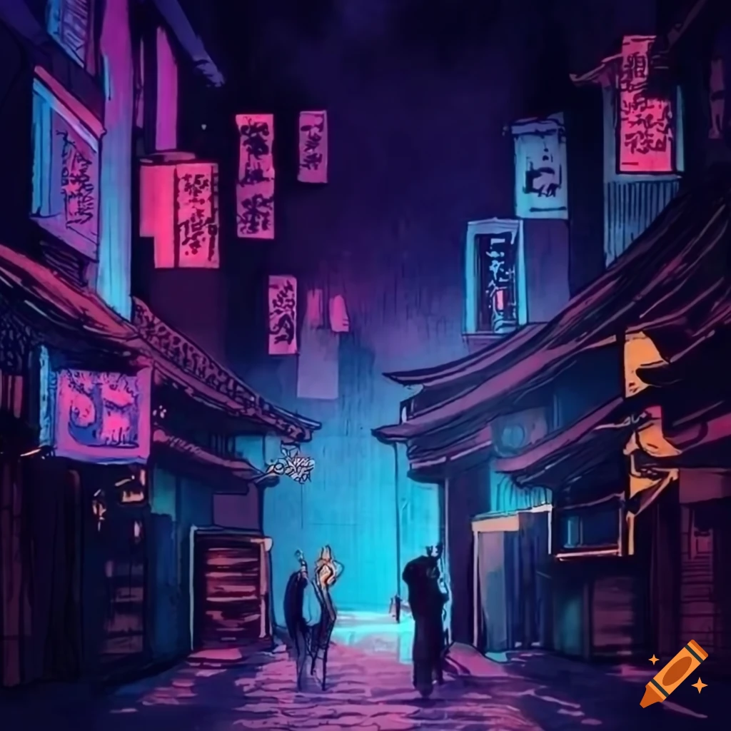 halloween town illustration