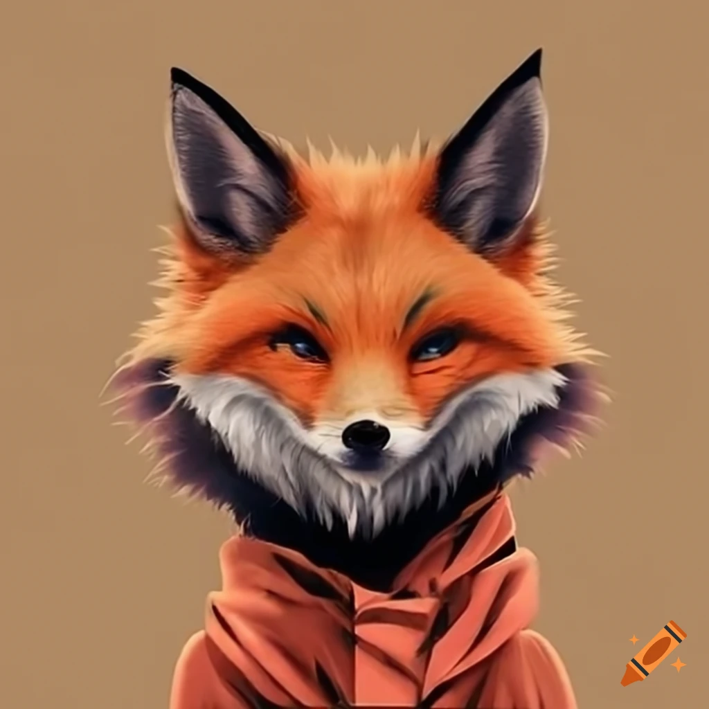 smiling Halloween fox