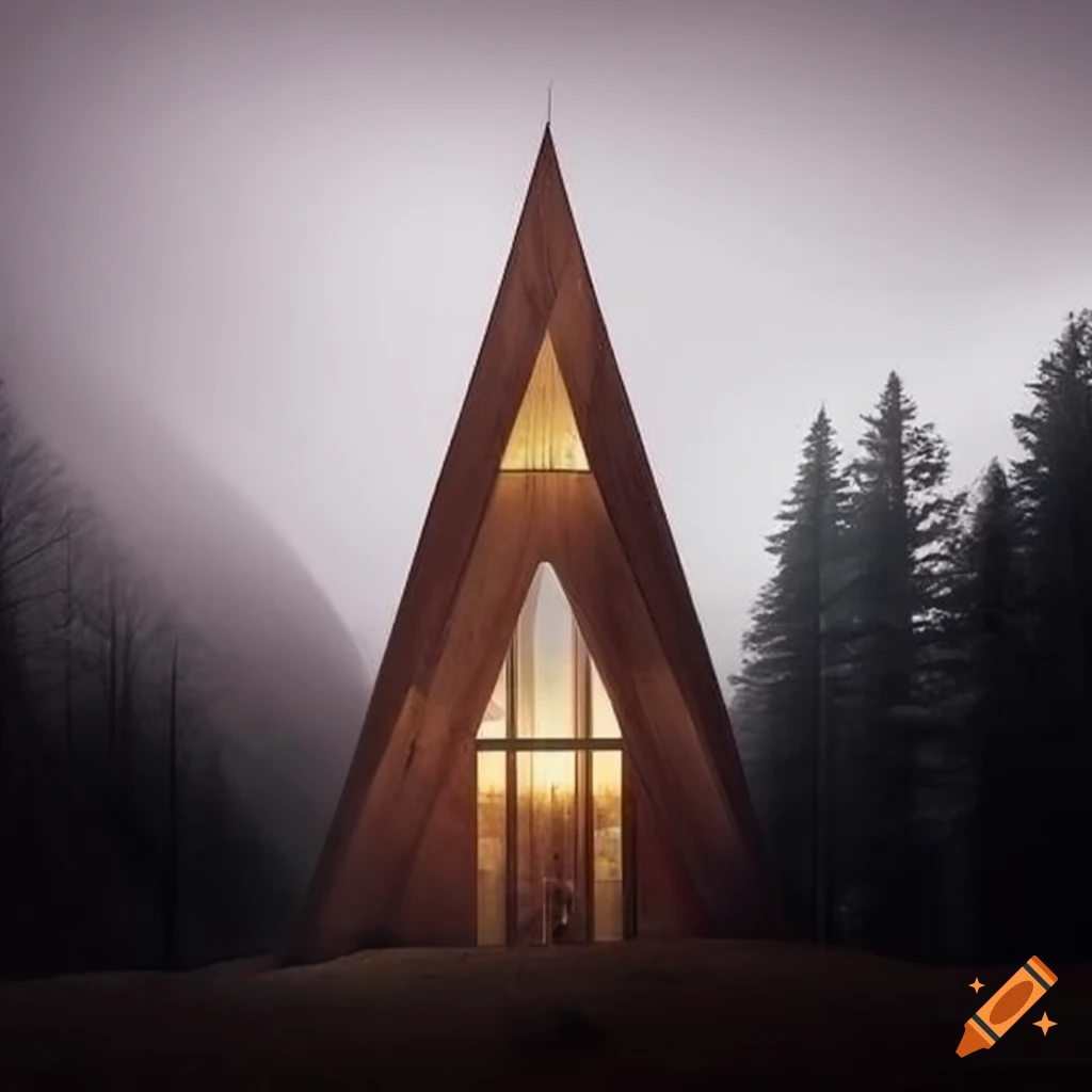 illusory sluice architecture cathedral-like cabin
