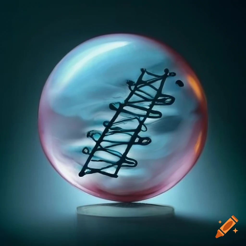 DNA in a glass sphere
