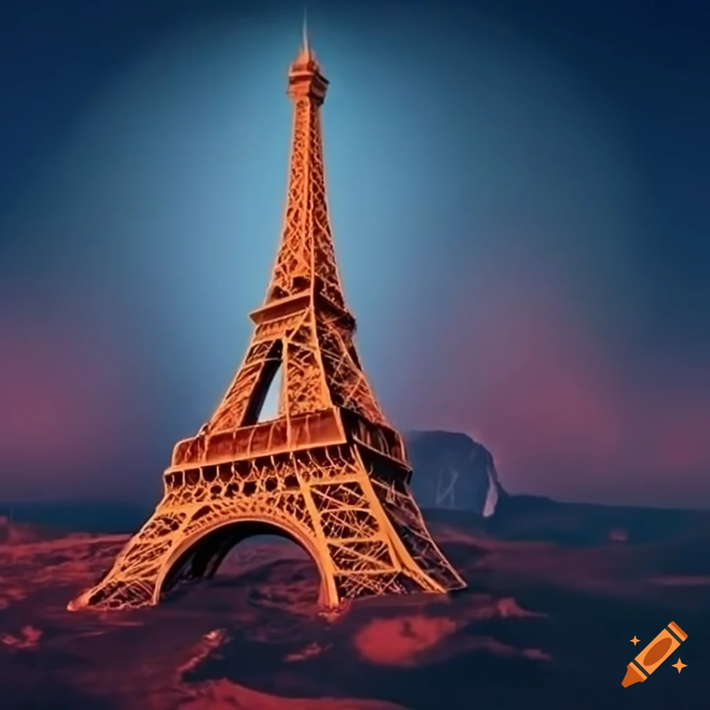 Eiffel Tower On Mars