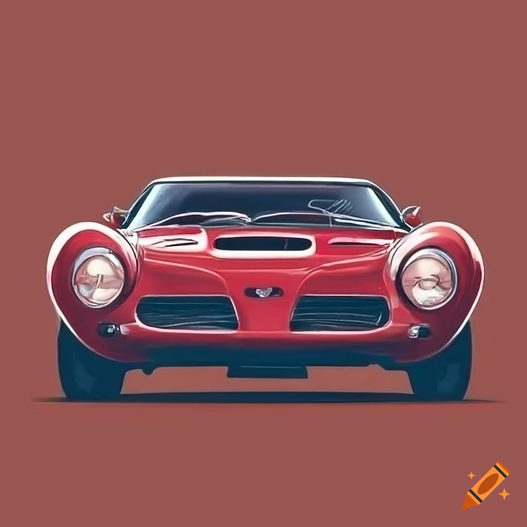 red Bizzarrini 5300 GT Strade