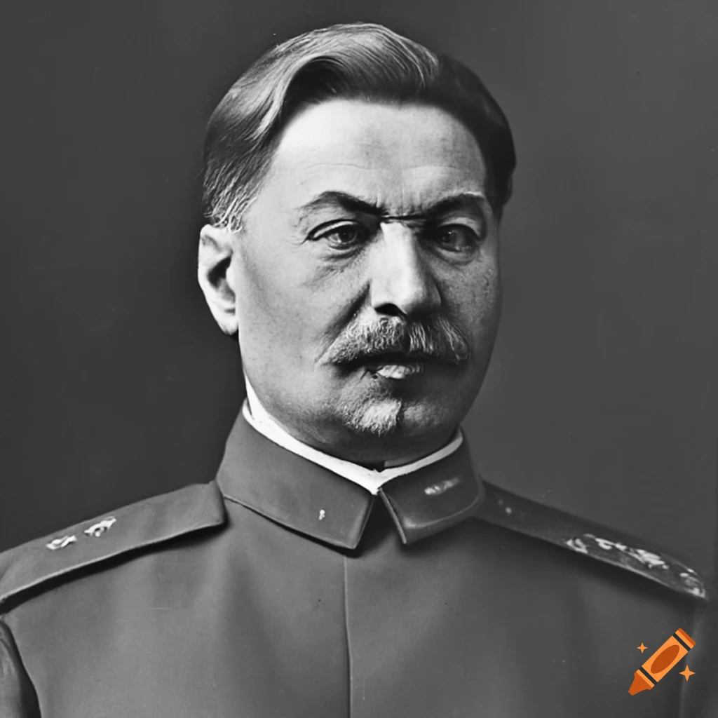 Portrait of a prominent communist leader in russia