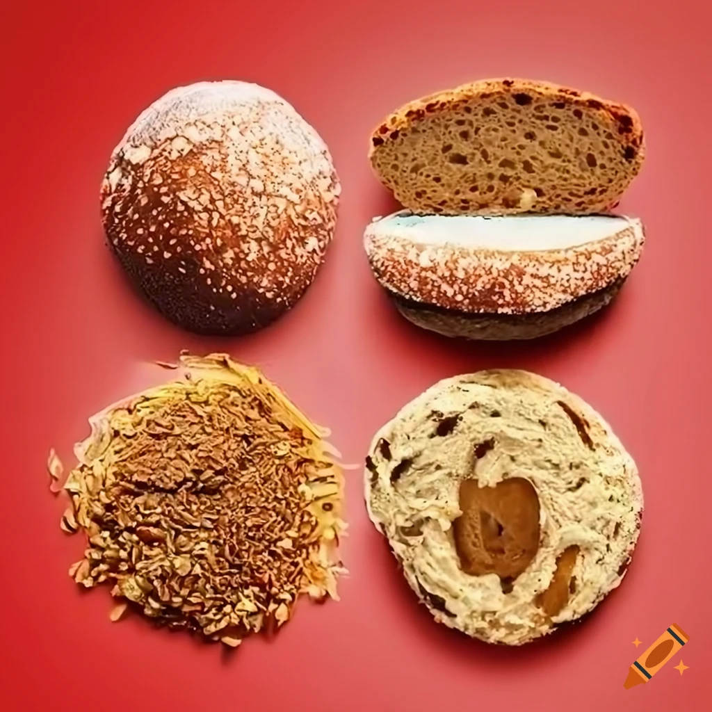 assortment of keto-friendly breads - almond flour, coconut flour, flaxseed