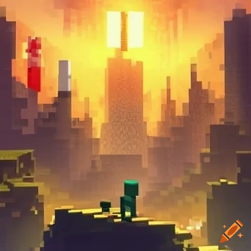 Minecraft screenshot on Craiyon