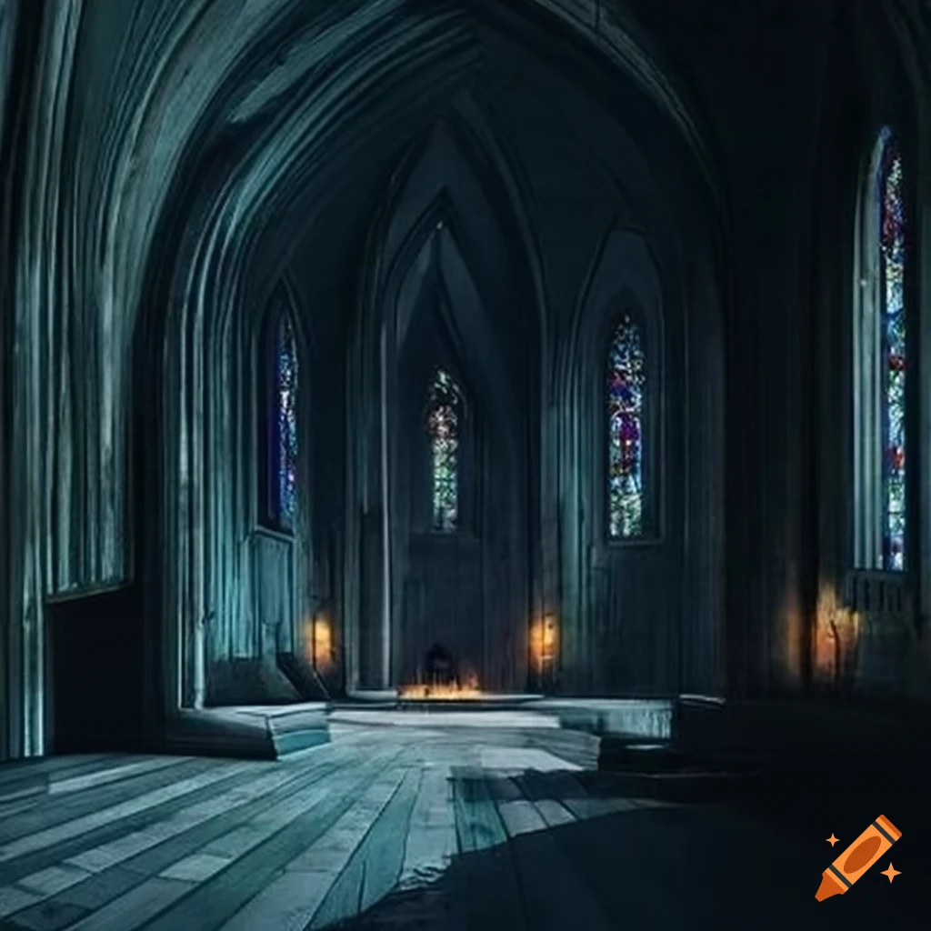 illusion of a cathedral-like cabin