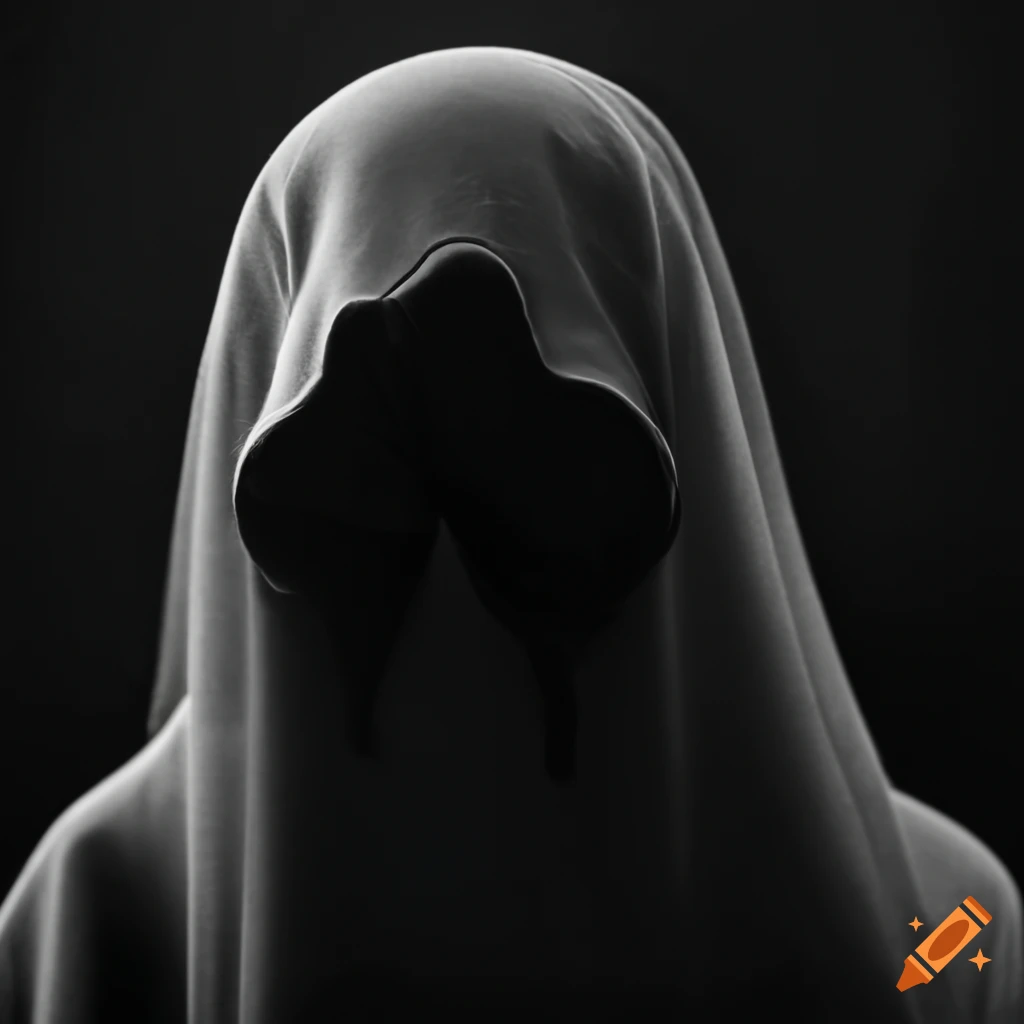 image of a black ghost in a classroom