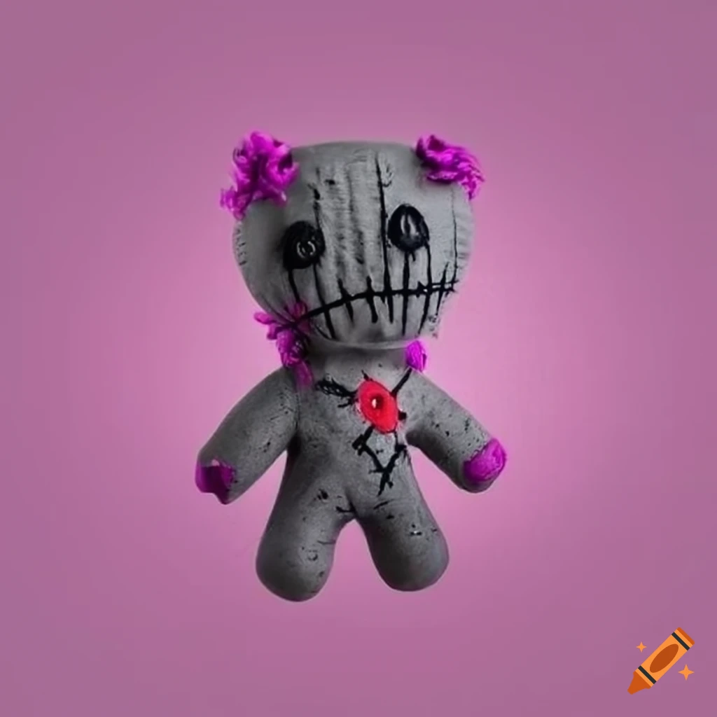 colorful voodoo doll artwork