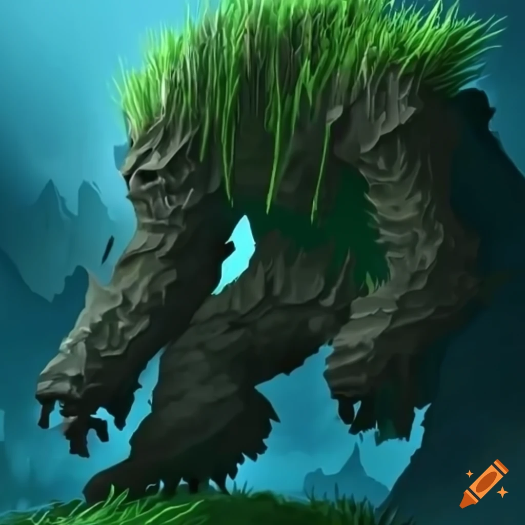 image of a massive mountain elemental