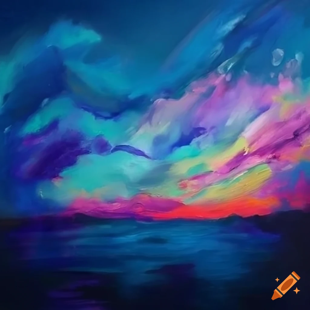 Painting Of A Beautiful Sky On Craiyon