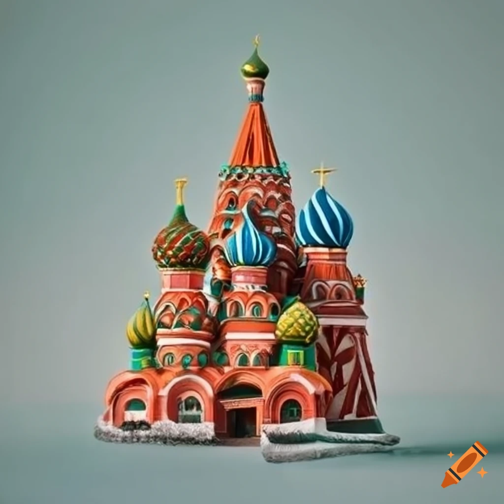 craft depiction of St. Basil's Cathedral