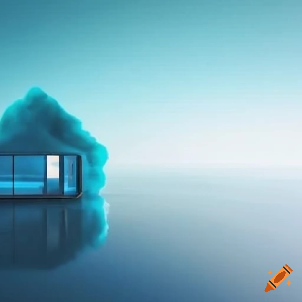 cloud computing illustration for private home hosting