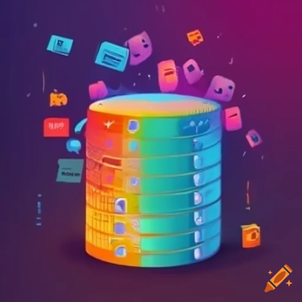 Illustration for server management services on Craiyon