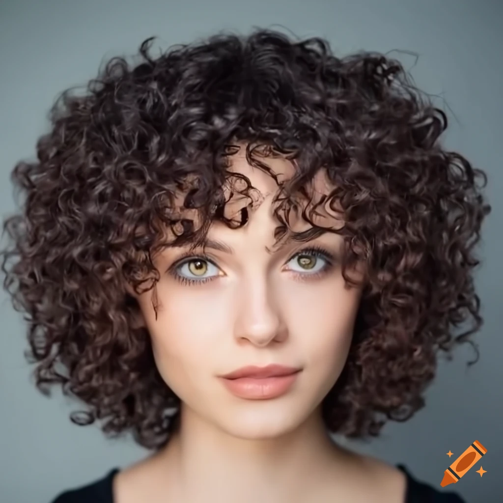 realistic-portrait-of-a-woman-with-short-curly-hair-on-craiyon