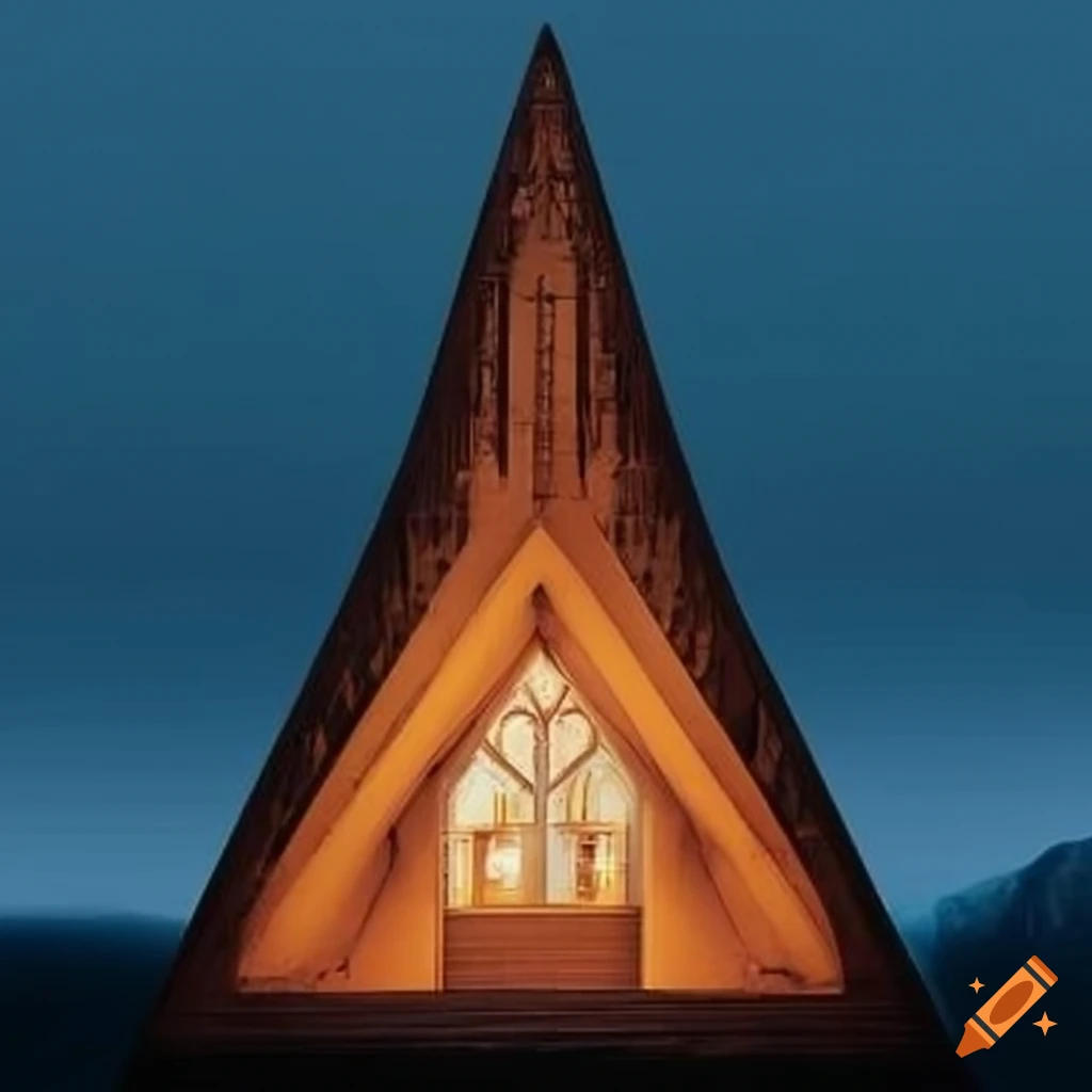 illusion of a cathedral-like cabin