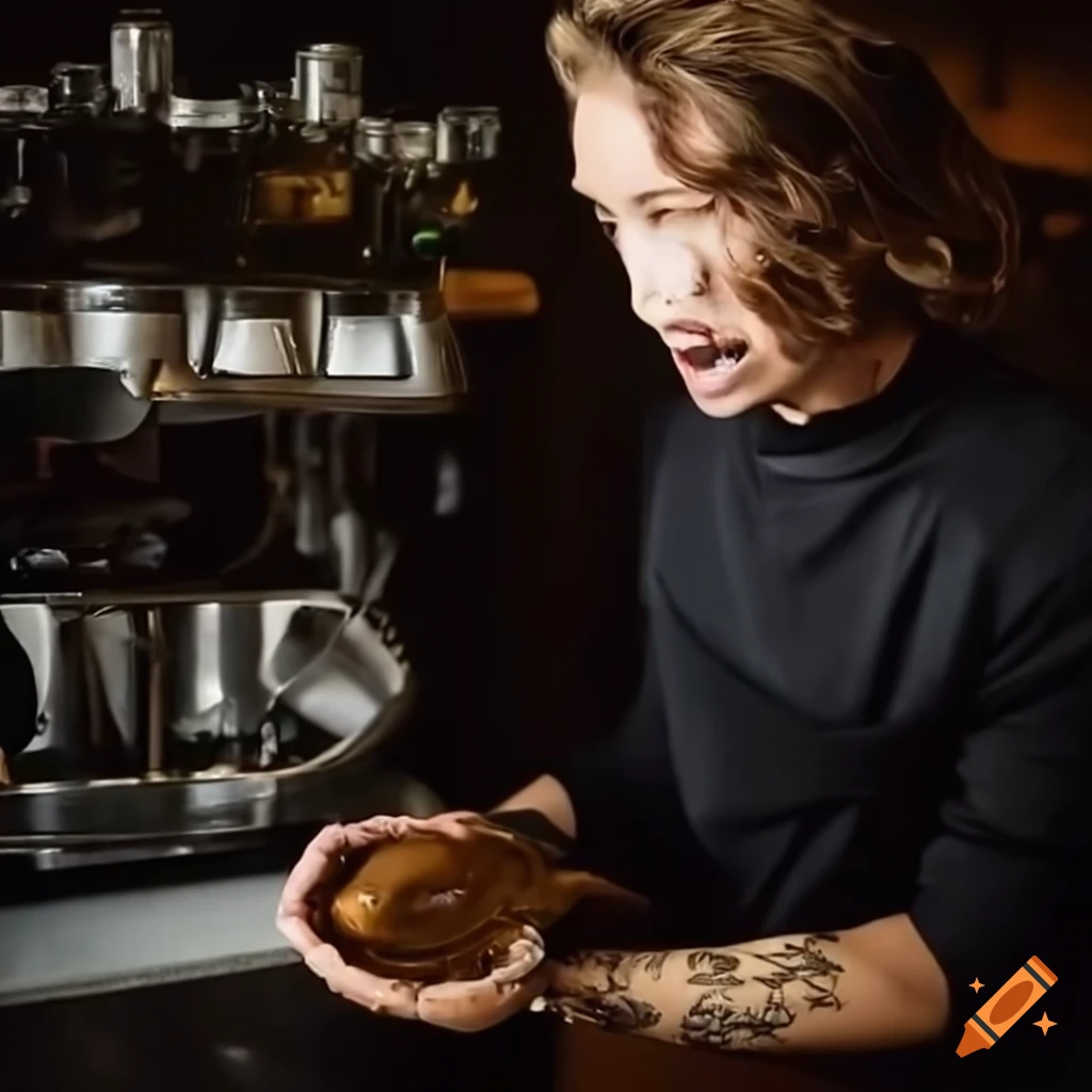 James hoffman making espresso on Craiyon