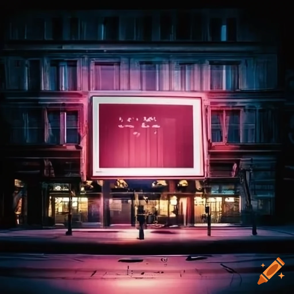 classic cinema sign billboard