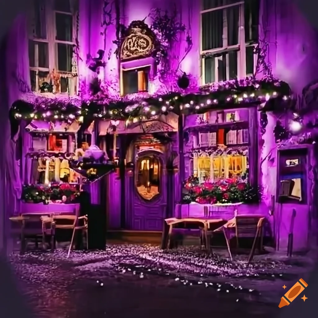 purple Christmas pub