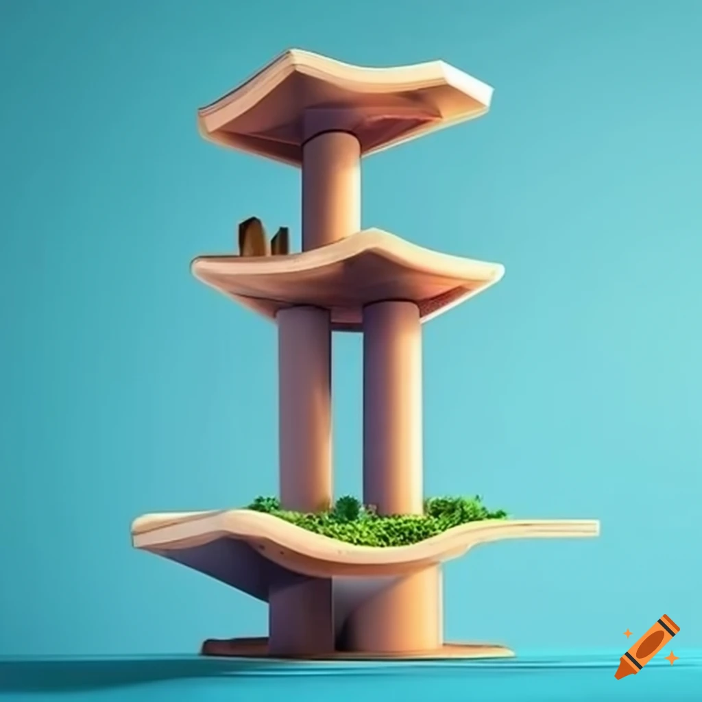 Cityscape Made Of Cat Towers For Pets cityscape-made-of-cat-towers-for-pets